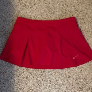 Nike red tennis skirt